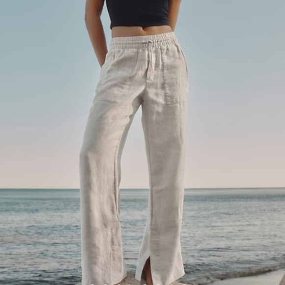 Athleta Pants - Athleta Retreat Linen High Rise Wide Leg Pants